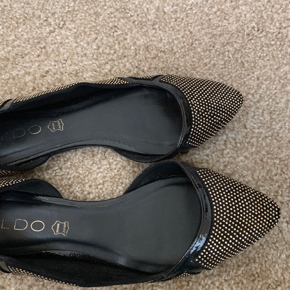 Black golden Aldo flats - Picture 3 of 3